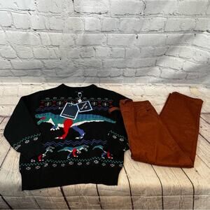 Andy & Evan Dinosaur Sweater and Matching Pant Set